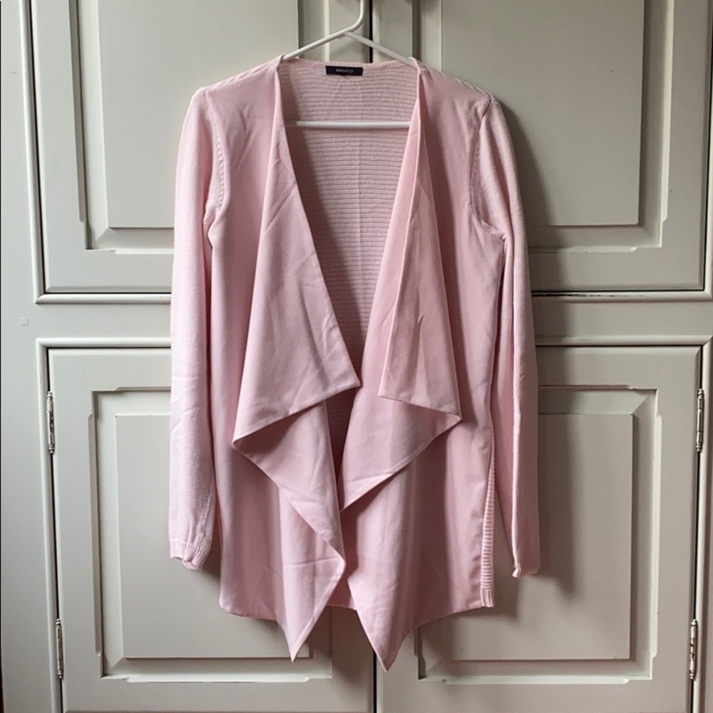 RW&CO. Pink Open Front Cardigan